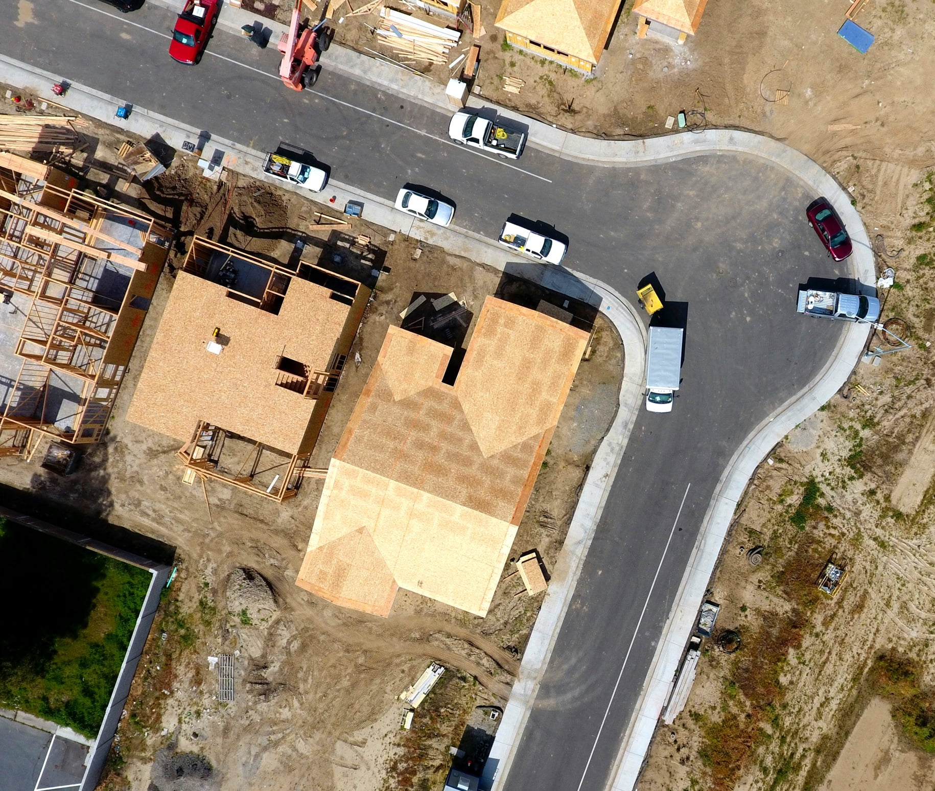 Construction Aerial Shot